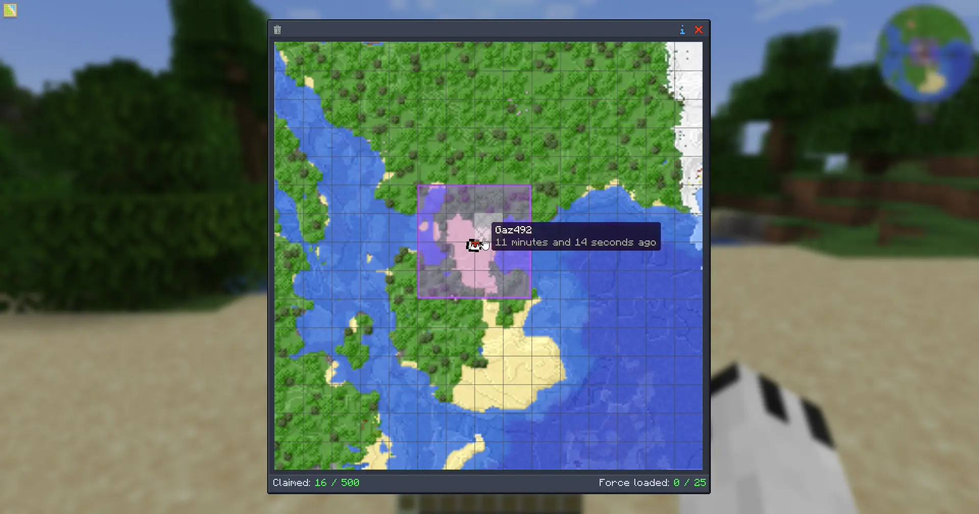 Cargando chunks en FTB Chunks